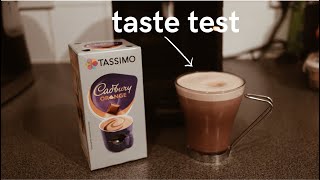 How to make a Cadbury Orange Hot Chocolate  Tassimo Pods [upl. by Ipoillak]