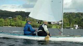 Open Canoe Sailing Group on Windermere [upl. by Bouzoun]