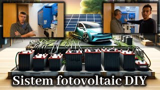 Prezentare sistem fotovoltaic DIY cu stocare baterii de pe masina electrica [upl. by Mccall]