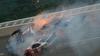 BIG crash at Talladega 2013 [upl. by Ardnot]