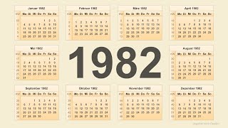 Kalender 1982 [upl. by Araihc]