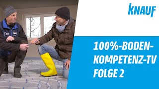 Knauf 100BodenkompetenzTV Folge 2 Fließestrich verarbeiten trocknen und prüfen [upl. by Annaet144]