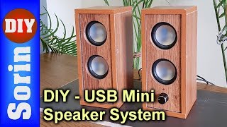 DIY  USB Mini Speaker System  PAM8403 [upl. by Adnawt]