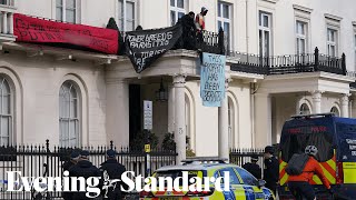 Squatters occupy a London mansion with links to Russian oligarch [upl. by Clarence]