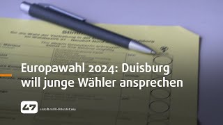 STUDIO 47 live  EUROPAWAHL 2024 DUISBURG WILL JUNGE WÄHLER ANSPRECHEN [upl. by Partan]