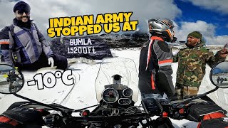 Riding to Bumla Pass Indo China Border  Tawang 2021 😬  Ep 5 [upl. by Latimer]