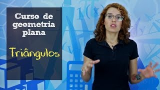 Curso de Geometria  Aula de triângulo [upl. by Ahsiatal753]