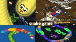 snake game play online Biggest snake Wormateio gameplay WormsZoneio Littlebigsnakeio slitherio [upl. by Fairlie148]