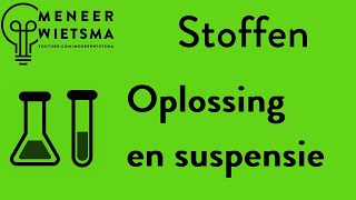 Natuurkunde uitleg Stoffen 3a Oplossing en suspensie [upl. by Cl557]