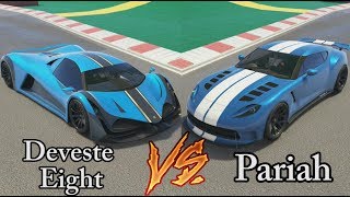 GTA 5  Top Speed Drag Race Principe Deveste Eight vs Pariah [upl. by Janey]