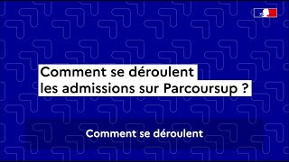 Parcoursup 2024  comment se déroule la phase d’admission [upl. by Aisital44]