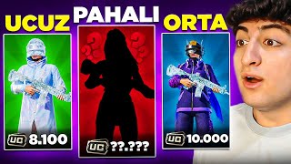 UCUZ ORTA ve PAHALI HESAP FULLEME 🤩  PUBG Mobile [upl. by Ediva337]