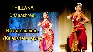 THILLANA DhanashreeBharatanatyam Kalakshetra style [upl. by Winikka967]