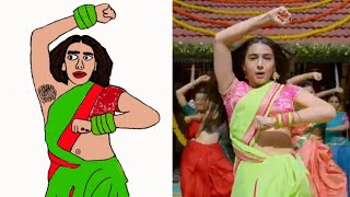 Chaka chaka song drawing meme  satrangi re  sara Ali  dhanush [upl. by Bozuwa]