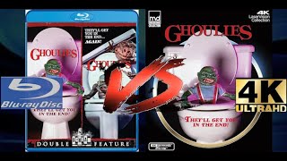 GHOULIES 1985 4K ULTRA HD VS BLURAY COMPARISON REVIEW [upl. by Halimaj]