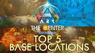 TOP 5 PVP BASE LOCATIONS FOR THE CENTER Ark Survival Ascended [upl. by Onafets]