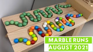 Marble ASMR  Marble Run RACE ASMR Compilation August 2021 [upl. by Reitrac]