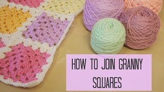 CROCHET How to join granny squares for beginners  Bella Coco [upl. by Poul]