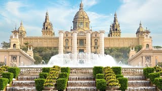 Magic Fountain of Montjuïc  Fountain in Barcelona Spain [upl. by Issej]