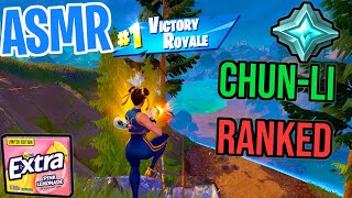 ASMR Gaming 🤩 Fortnite Ranked ChunLi Tryhard Relaxing Gum Chewing 🎮🎧 Controller Sounds 💤 [upl. by Dadinirt]