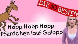 Hopp Hopp Hopp Pferdchen lauf Galopp  Anleitung zum Bewegen  Kinderlieder [upl. by Imre253]