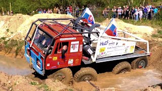 Truck trials Euro 6x6 Truck Break Through Extreme terrain [upl. by Lamok901]