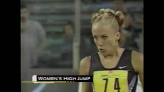 Kajsa Bergqvist  Womens High Jump  2001 Rome Golden Gala [upl. by Notsla]