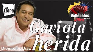 Gaviota Herida  Diomedes Díaz  Con Letra Video Lyric [upl. by Nnarefinnej]