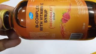 Becosules syrup  B complex with vitamin c syrup  Becosules syrup use side effects appetite hindi [upl. by Bunker918]