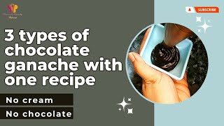 Chocolate ganache without cream and chocolate by MummykakitchenbyMahwish [upl. by Animar600]