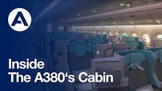 Inside the A380s cabin [upl. by Neelik]