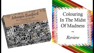 2019 Page a Day Coloring Calendar by Johanna Basford  Review and Full Flip Through [upl. by Ronen]