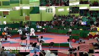 Porprov Sumbar XIV  Taekwondo Championship  Male 58kg [upl. by Eduard]