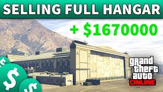 GTA 5 Selling Full Hanger Narcotics  HOW TO SELL YOUR HANGAR IN GTA 5 ONLINE Solo Session [upl. by Wartow]