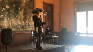 Cantante mexicano de mariachi  Pueblo Español Barcelona  José González  fiesta de México 2018 [upl. by Cassell]