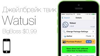 Как добавить новые параметры в мессенджер WhatsApp для iOS 7 с твиком Watusi [upl. by Bernita648]