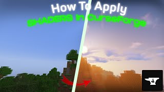 How To Apply SHADERS In CurseForge [upl. by Noiroc]