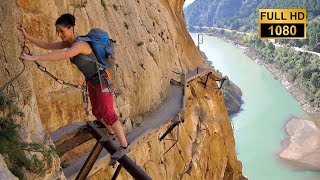 El Camino del Rey  Worlds Most Dangerous Hike HD 🇪🇸 [upl. by Sigrid]