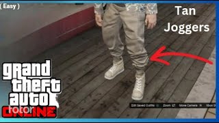 GTA V ONLINE HOW TO GET TAN JOGGERS AFTER PATCH 169  EASY [upl. by Lankton811]