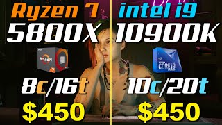 Ryzen 7 5800X vs i9 10900K  Test in 9 Games [upl. by Weintrob]