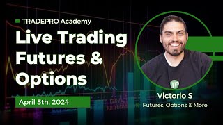 April 5th Live Trading Futures amp Options Market Commentary ES NQ SPY QQQ [upl. by Anaitsirk251]