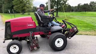 TORO REELMASTER 5410 D DIESEL MOWER LOT 1001 HICKORY NUT GOLF COURSE AUCTION 2023 [upl. by Thorpe]