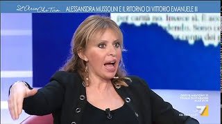 Alessandra Mussolini Nonno tornò a pezzi in una cassetta Vittorio Emanuele III in una baraquot [upl. by Morgenthaler]