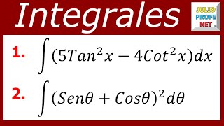 INTEGRALES TRIGONOMÉTRICAS  Ejercicios 5 y 6 [upl. by Kasey94]