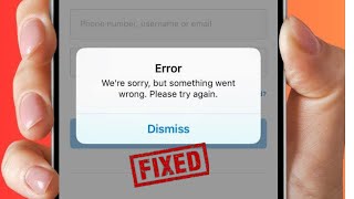 How to Fix Instagram Login Error Sorry Something Went Wrong  iPhone [upl. by Atiuqes329]