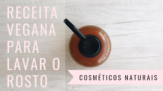 Receita Natural para Lavar o Rosto  Sabonete Líquido  Cosméticos naturais [upl. by Ayifas988]