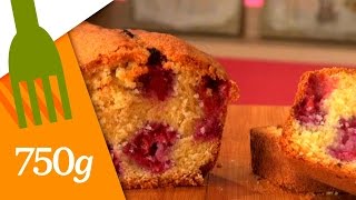 Recette de Cake aux framboises  750g [upl. by Klimesh]