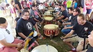 August 2017  Super Drum Group singing the Migmaq Honor Song ListugujPowwow Antele2017 [upl. by Koeppel417]