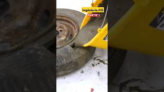 ingénierie earth shortvideo short garage caoutchouc welding work workhard technical pneus [upl. by Allebram]