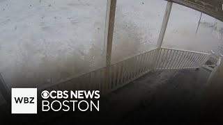 Spring noreaster floods Massachusetts neighborhoods and more top stories [upl. by Llemij]